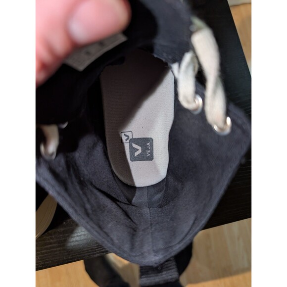 Veja Wata II Canvas Hi-Top Black Pierre Sneakers Women's Sz 6 US - Picture 13 of 13